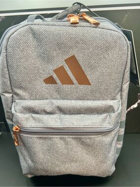Adidas Santiago 3 Lunch Bag in Twill Grey/Rose Gold NWT